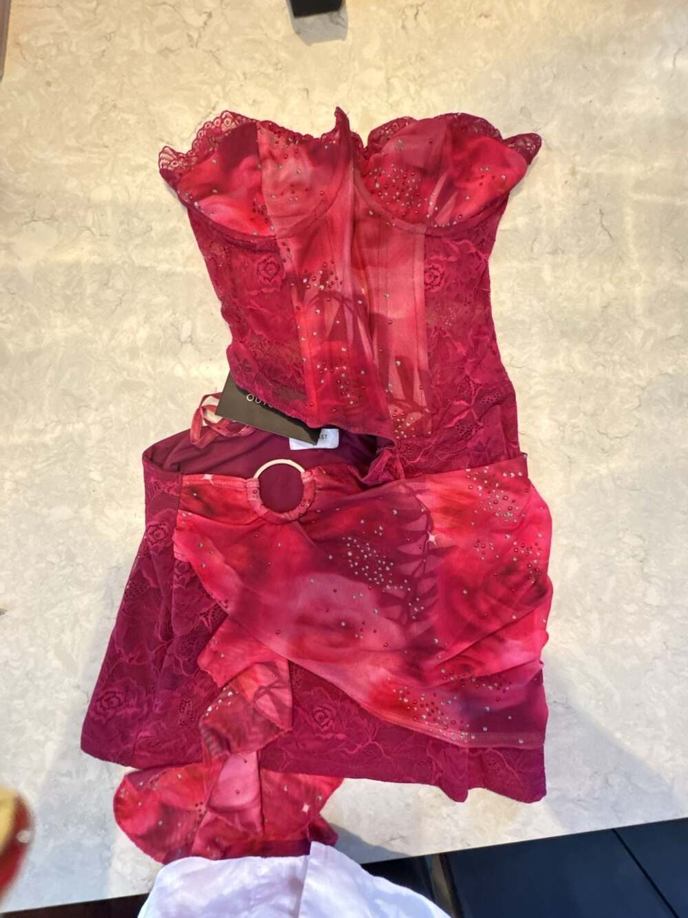 Outcast Clothing Jasmina Mini Dress J'Adore Size L Pink
